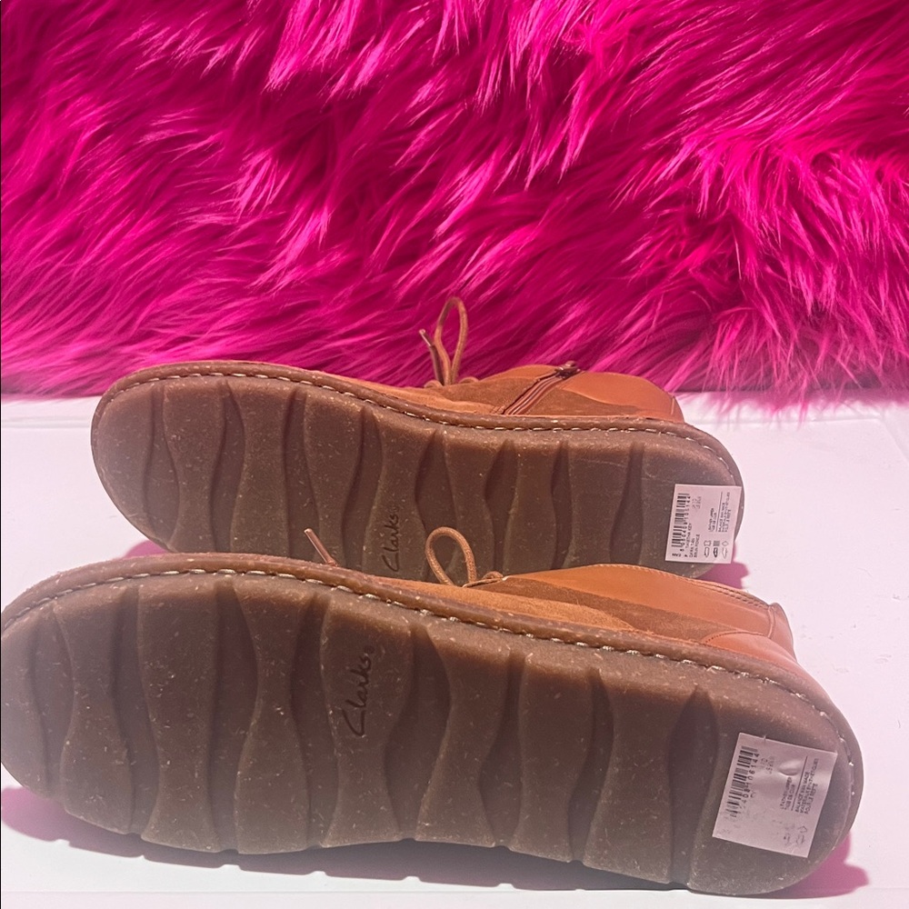 Brown Suede Women's Clark’s Boots - Picture 6 of 7